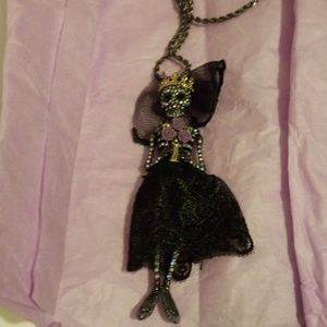Betsy Johnson Black Magic Skeleton Bride
